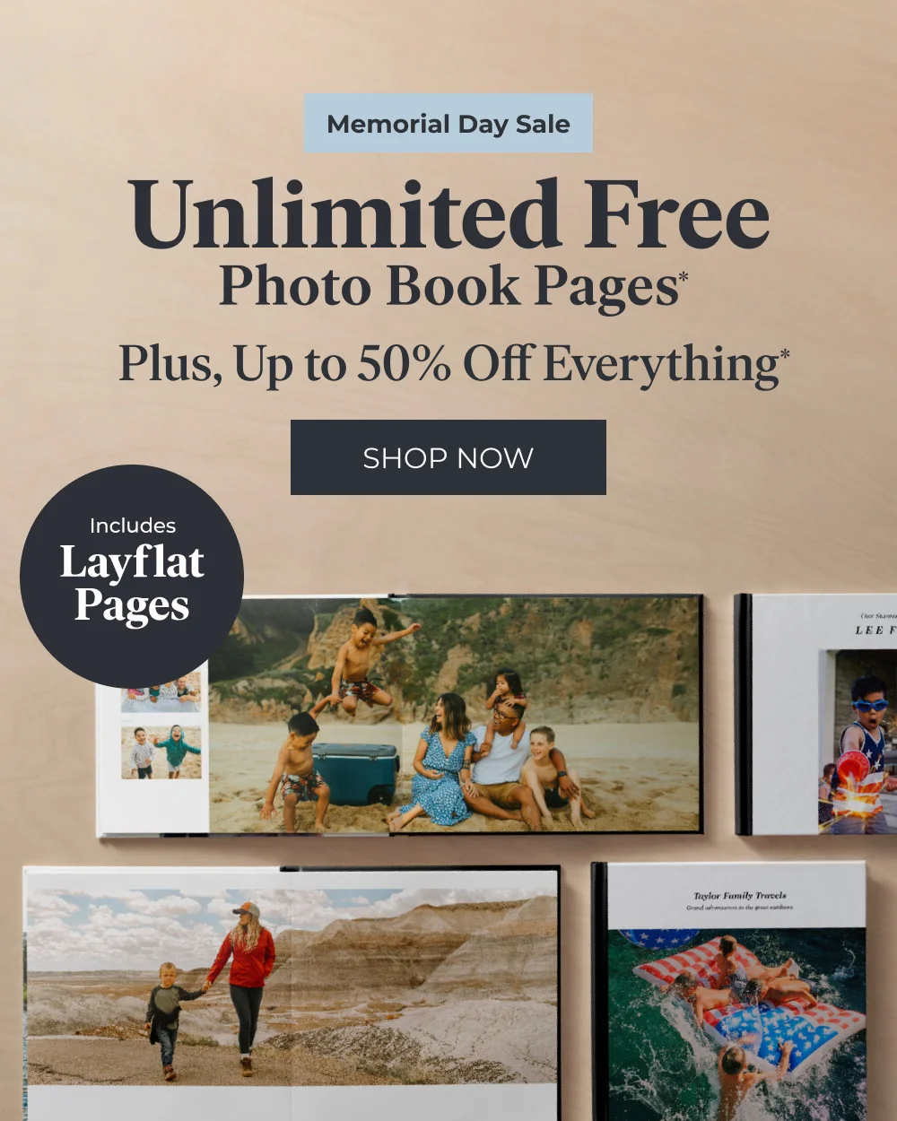Unlimited Free Photo Book Pages + Up to 50%