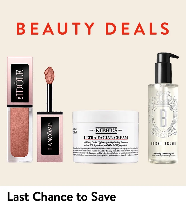 Lip gloss, face moisturizer and cleansing oil.