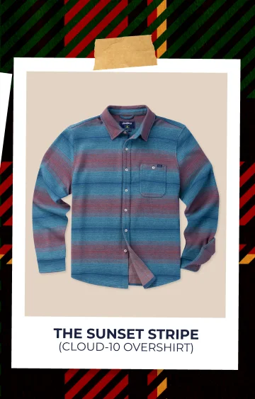 Cloud-10 Overshirt: The Sunset Stripe