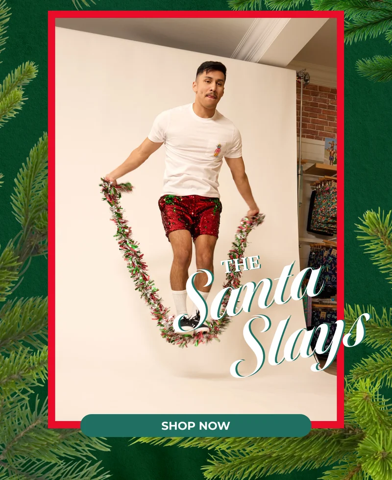 Sequin Party Short: The Santa Slays