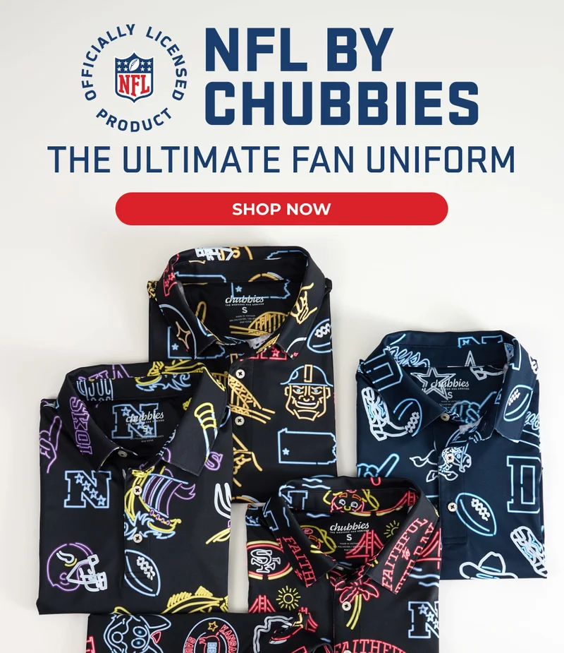 NFL X CHUBBIES - The Ultimate Fan Uniform