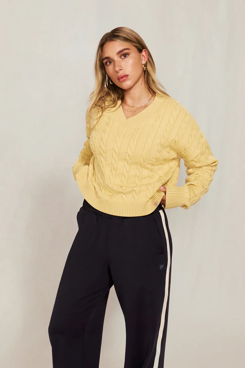 Baseline Chunky V-Neck Sweater