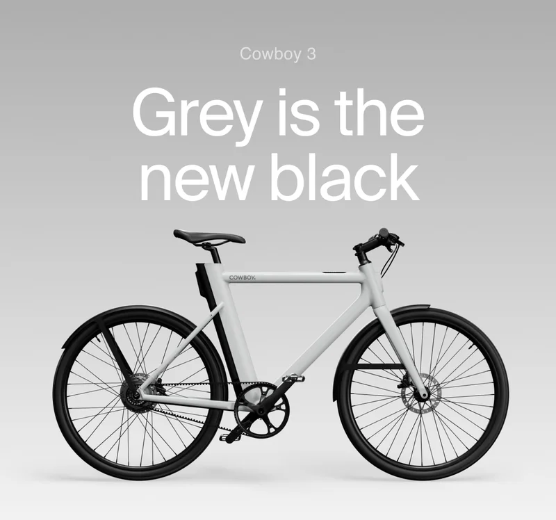 A photograph render of the Cowboy 3 in Mineral Grey
