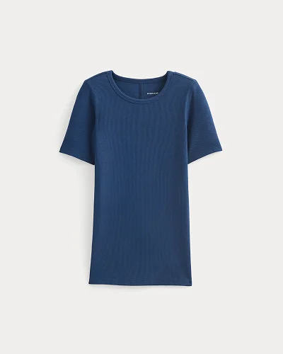 Image | The Luxe Rib Crew | Estate Blue