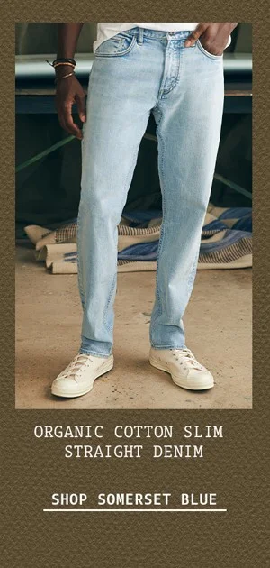 Organic Cotton slim straight denim