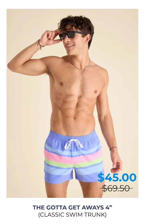 Classic Swim Trunk: The Gotta Get Aways 4"