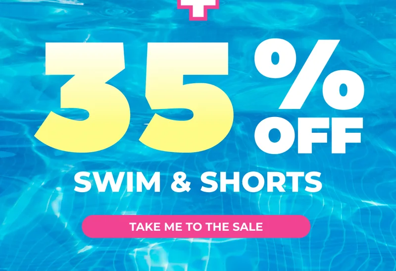 SPRING BREAK SALE - 35% OFF SWIM TRUNKS & SHORTS