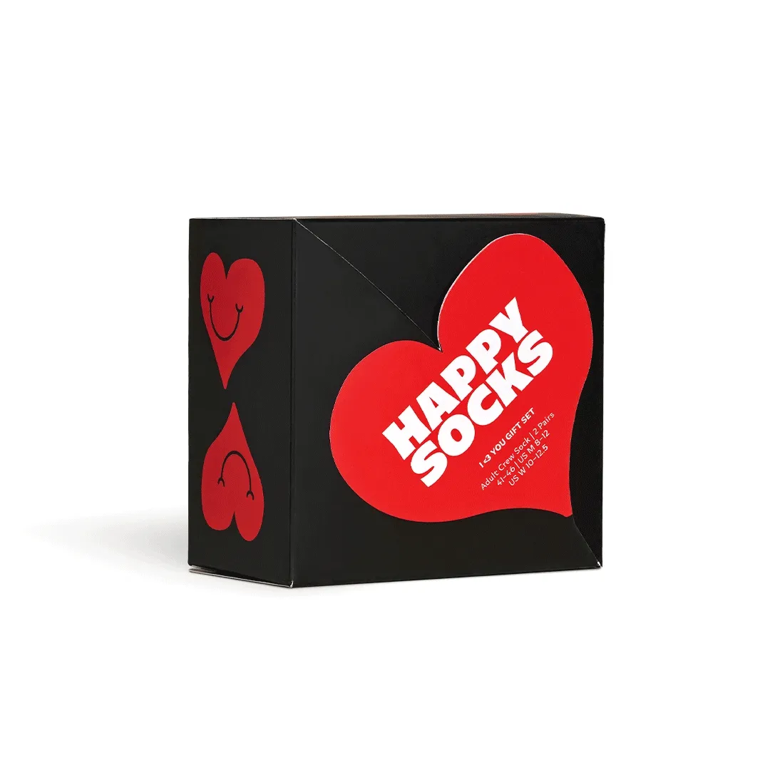 2-Pack I Heart You Socks Gift Set
