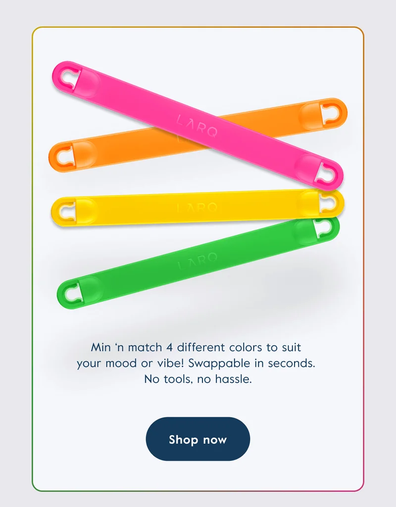 Min ‘n match 4 different colors to suit  your mood or vibe! Swappable in seconds.  No tools, no hassle. Shop now