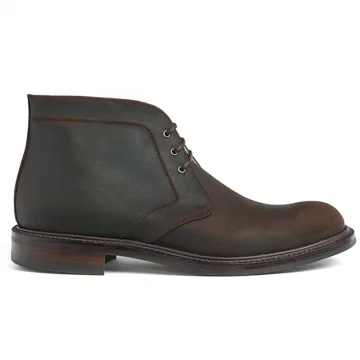 Dallington R Chukka Boot in Brown Waxy Leather