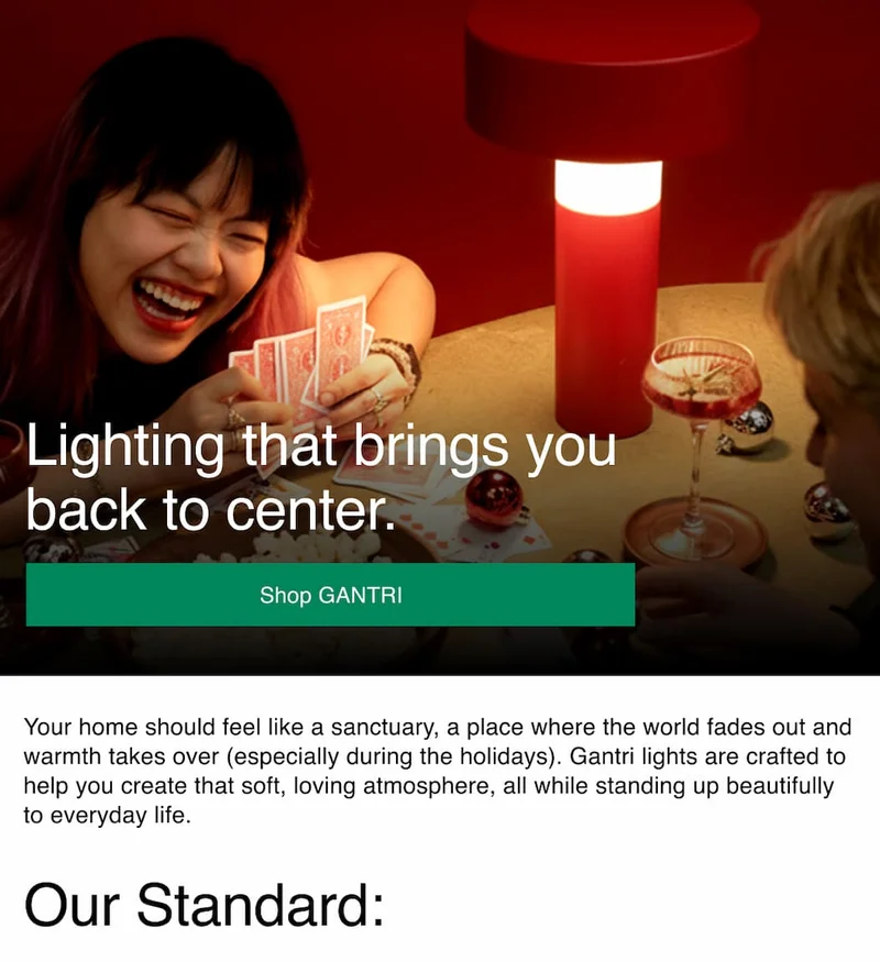 Lighting that brings you back to center.