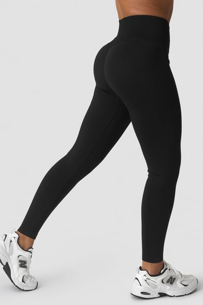 Image of Define Seamless V-Shape Tights Black
