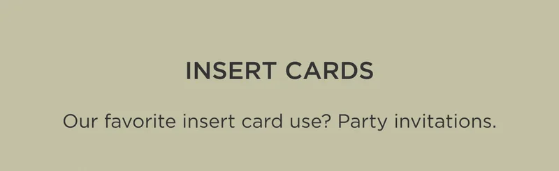 Insert Cards