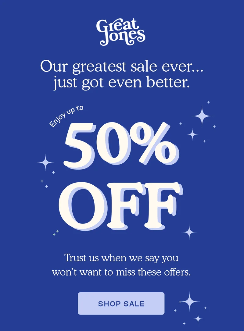 Our Greatest Sale Ever