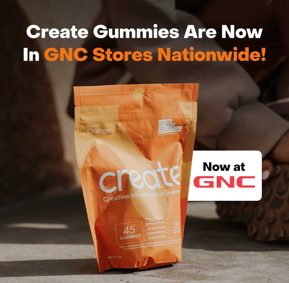 Create Gummies are now available in GNC Stores nationwide! Find a store near you now...