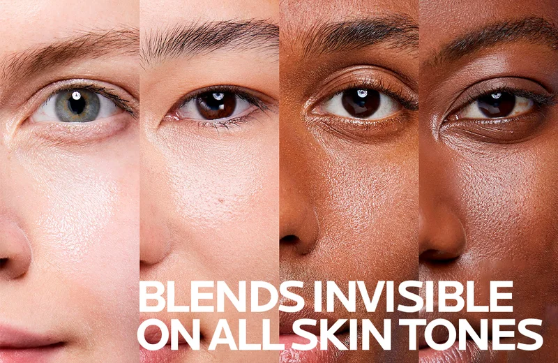 BLENDS INVISIBLE ON ALL SKIN TONES