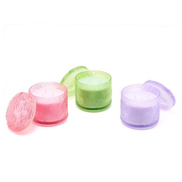 HomeWorx by Slatkin + Co. Set of 3 14oz Luxe Rose Candles