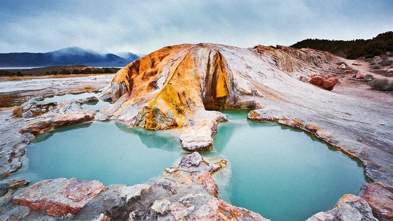 Image description: Travertine Hot Springs in Bridgeport, California