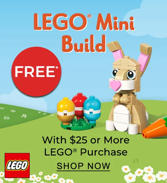 Get a FREE LEGO Easter Mini Build with $25 LEGO Purchase | SHOP NOW