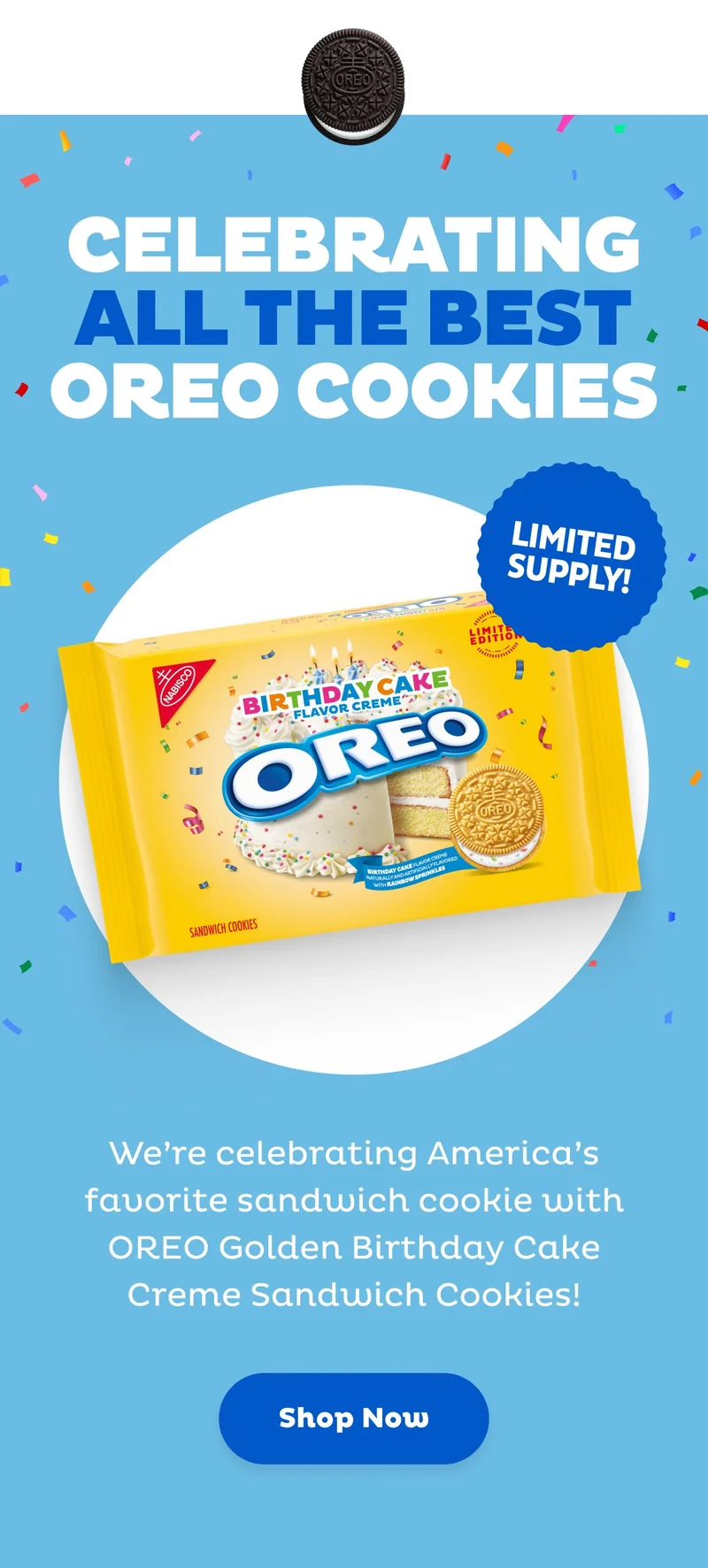 Shop OREO Golden Birthday Cake