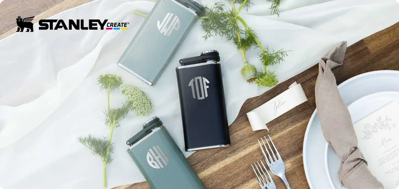 Stanley Create showing customized flasks.