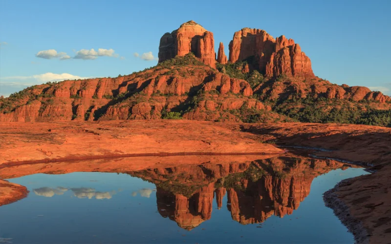 As an alternative to a U.S. national park, travelers can visit less-crowded state parks, such as Red Rock State Park in Sedona, Arizona.
