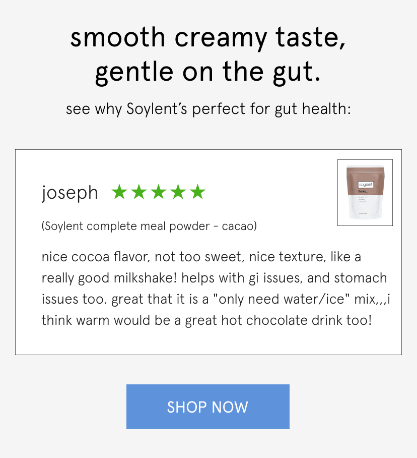 smooth creamy taste, gentle on the gut