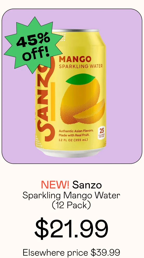 Sanzo Sparkling Mango Water (12 Pack)