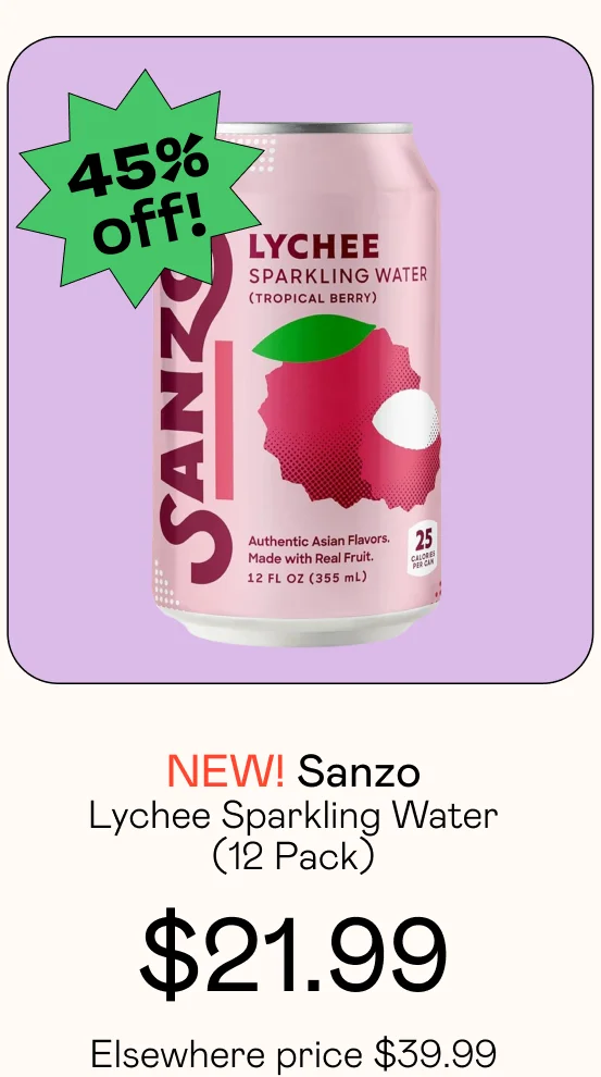 Sanzo Lychee Sparkling Water (12 Pack)