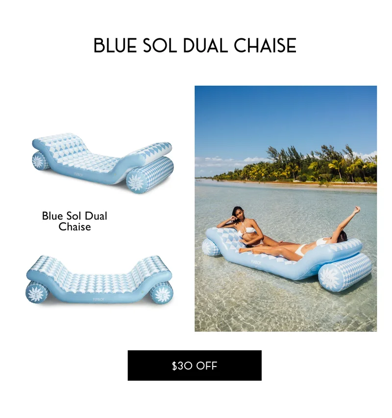 Blue Sol Dual Chaise | $30 OFF