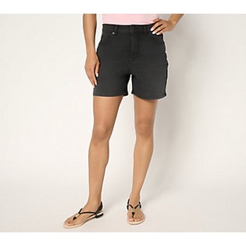 ShWk 5/26 Me by Jennie Garth Petite Eve Washed Blk Denim Short