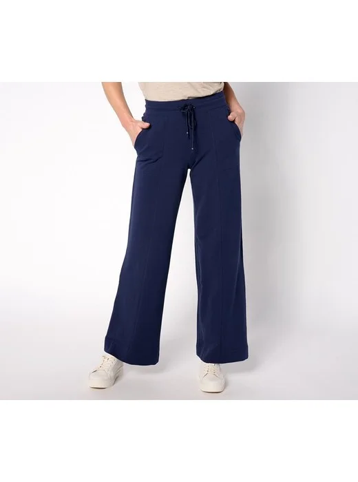 Denim & Co, Active French Terry Tall Wide Leg Pant