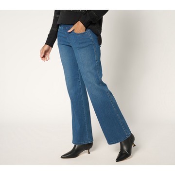 Belle by Kim Gravel Tall Primabelle Denim Studded Wide Leg Jean