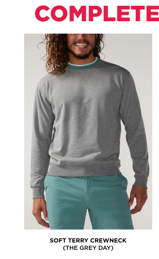 Soft Terry Crewneck: The Gray Days
