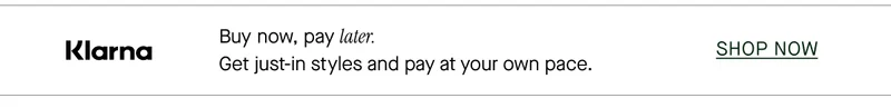 Buy now, pay later.