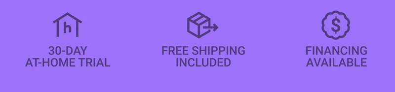 30-day at-home trial. Free shipping included. Financing available.