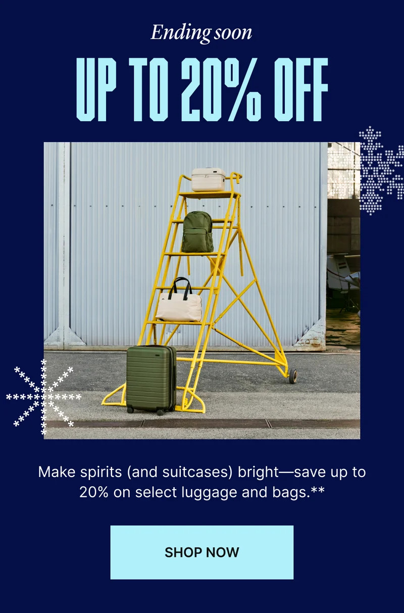 Ending soon | Up to 20% Off
