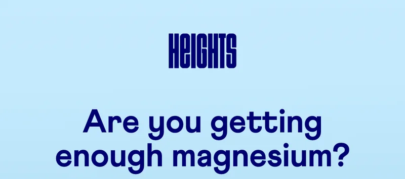 Are you getting enough magnesium?