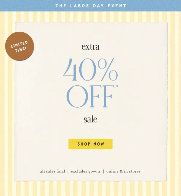 Limited Time! extra 40% Off * sale