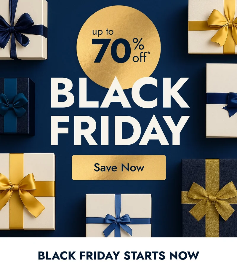 Black Friday is here - Up to 70% off starts now