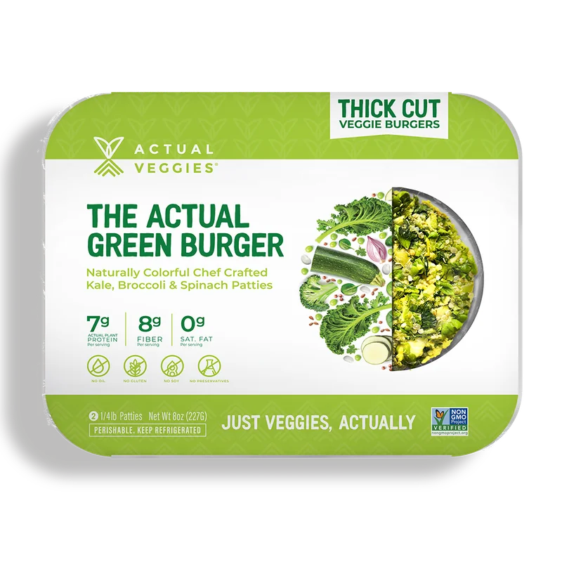 Image of The Actual Green Burger- 8 Burgers Total