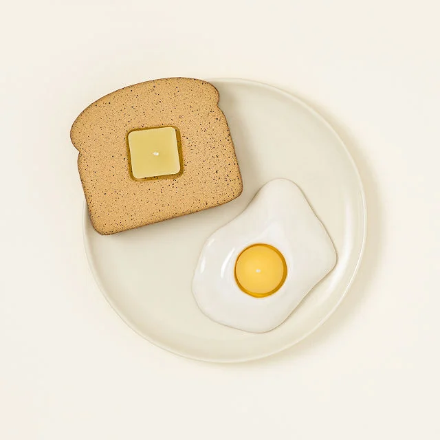 Sunny Side Up Breakfast Candles