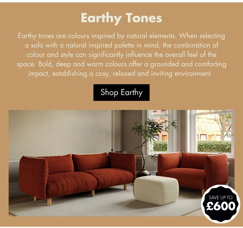 Earthy Tone Sofa