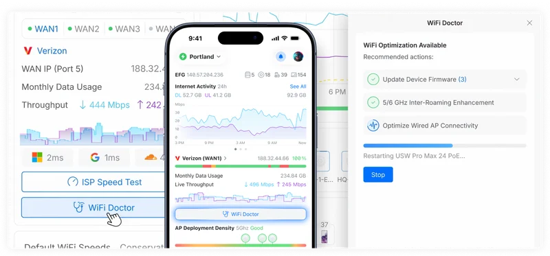 Quickly diagnose and fix WiFi experience issues.