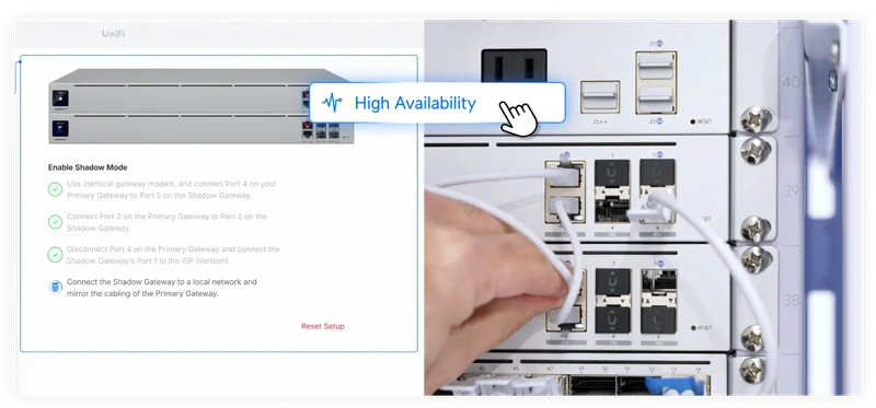 UniFi guides you step by step through firmware parity, configuration syncing, and final validation, ensuring your site eliminates single points of failure with confidence.