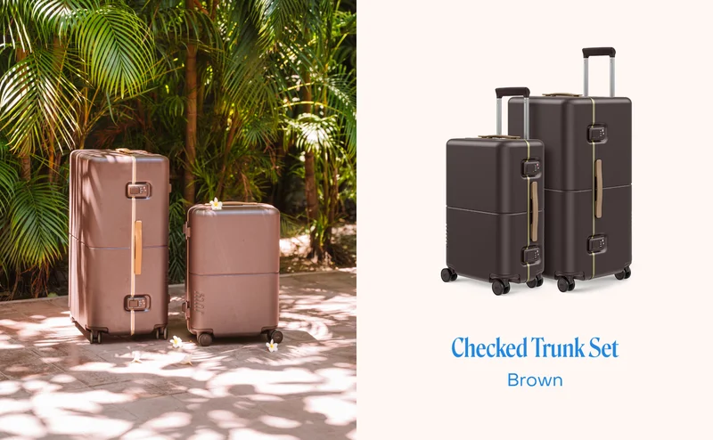 Checked Trunk Set