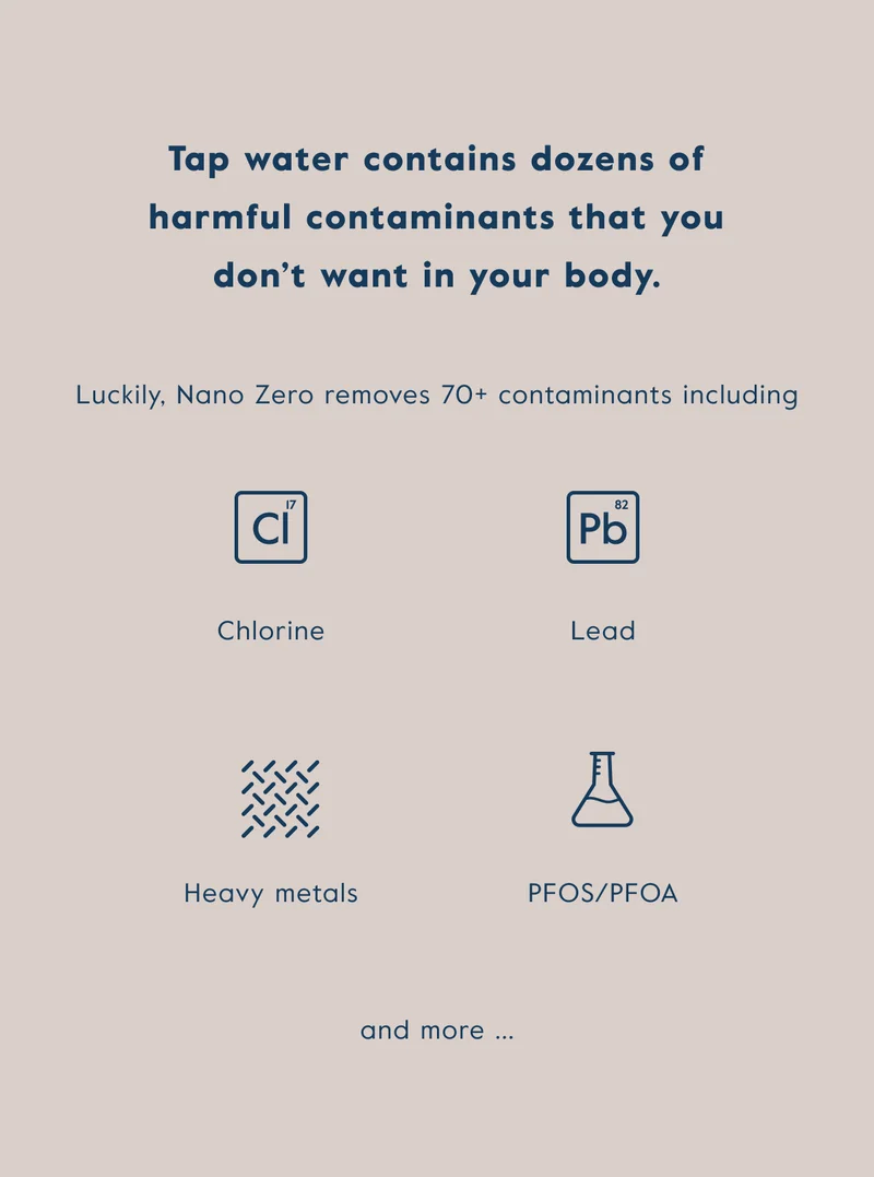 Tap water contains dozens of harmful contaminants that you don't want in your body.