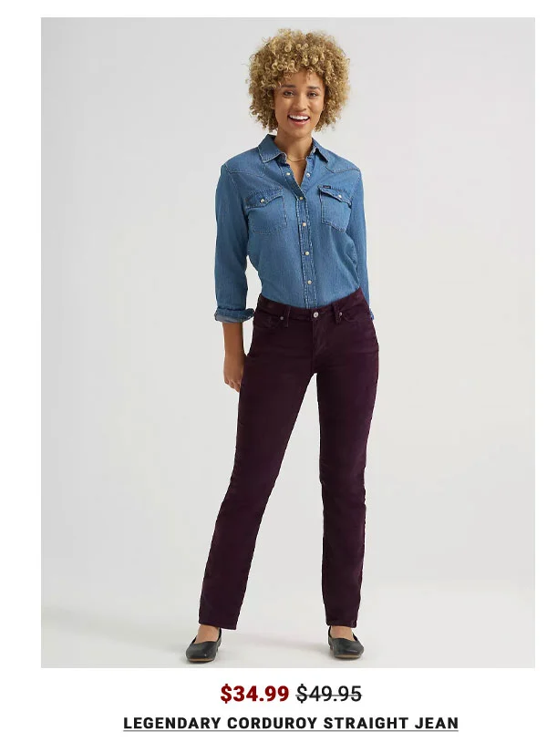 Women's Legendary Corduroy Straight Jean