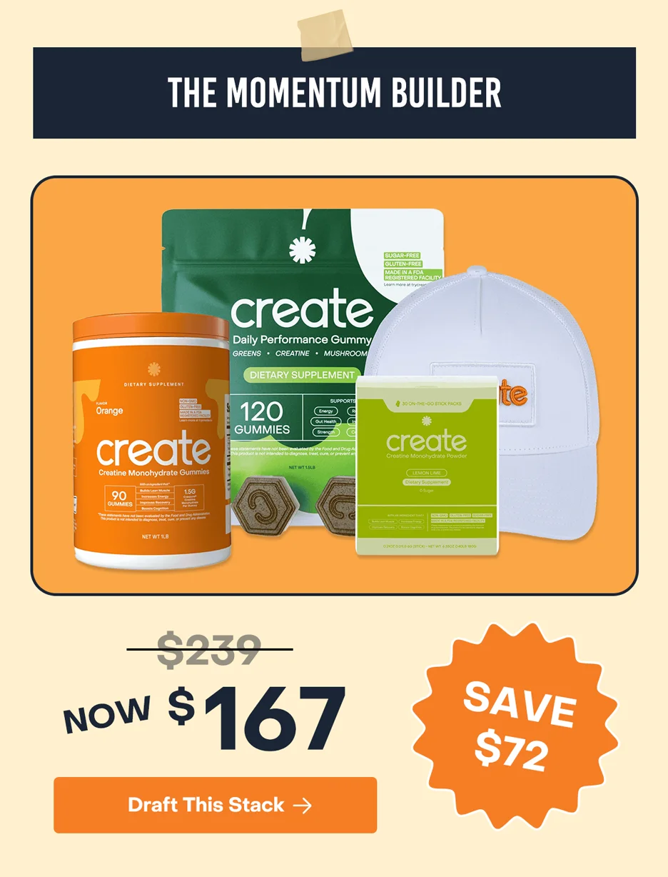 The Momentum Builder: Now $167. Save $72 when you draft this stack.
