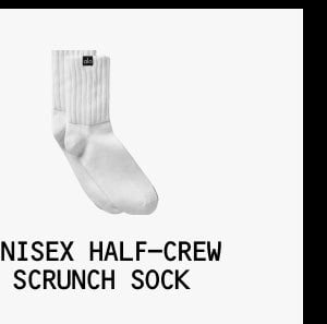 UNISEX HALF-CREW SCRUNCH SOCK